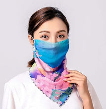 Charger l'image dans la galerie, Masque Foulard de protection en soie Mouchoir
